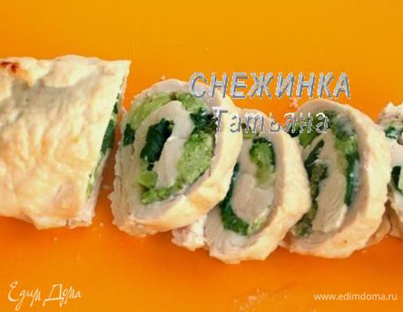 Рулет нарезаем. 