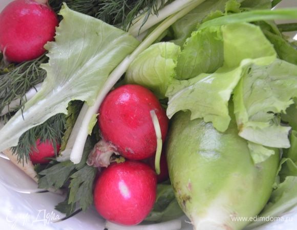 Овощи помыть.
