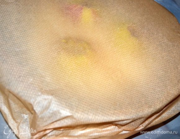 Всё это сооружение накрыть пергаментом.