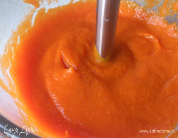 Взбить блендером в пюре