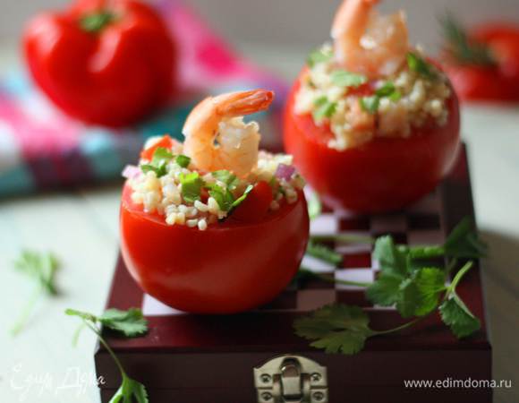 .... и начиняем салатом! 