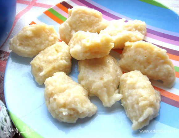 Вот галушки без соуса.