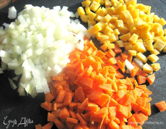 Тоже измельчаем.