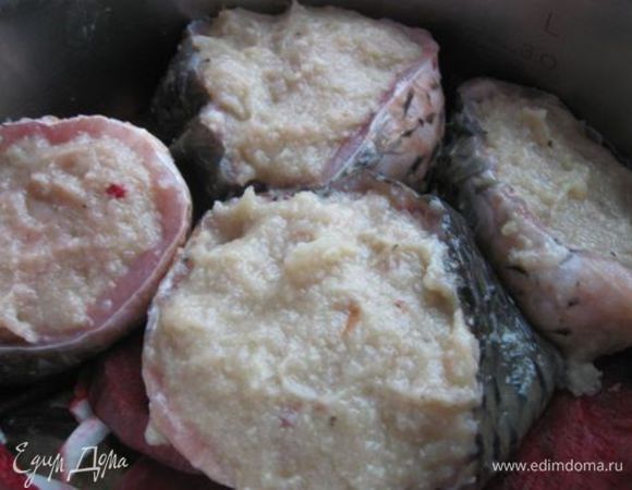 Фаршем начинить кольца  кожи. 