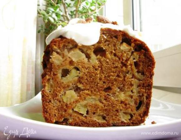 Покрыть кремом и посыпать миндалем. Подавать к чаю, кофе и с молоком. Приятного аппетита! Тесто я замешивала ложкой, знаю по опыту, что такое тесто не любит излишнего взбиванияю