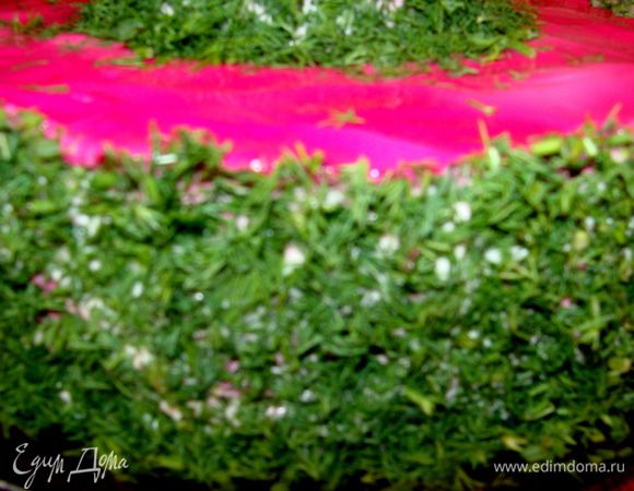 и присыпать измельченным укропом.