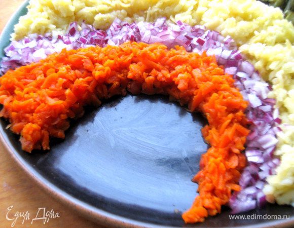 Дуга из морковки...