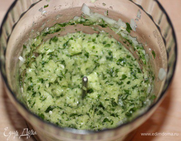 Должна получится вот такая кашица...