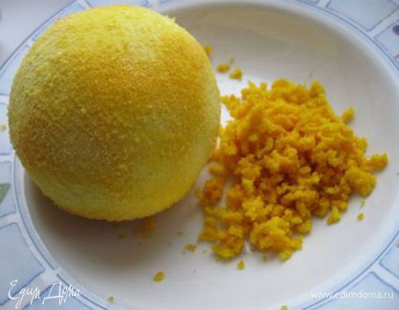 С апельсина снять цедру, выдавить сок- необходимо 2 ст.л. сока.

