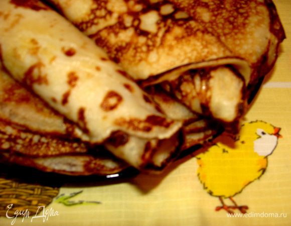 Испечь блинчики.