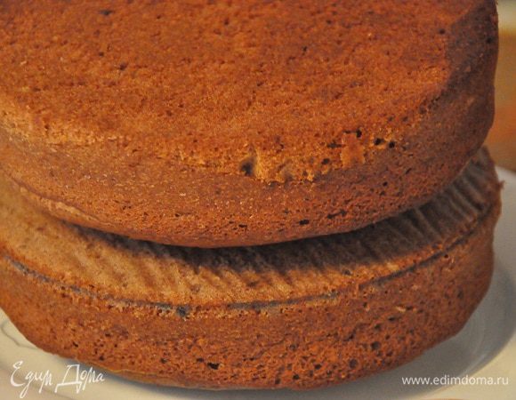 Формы смазать маслом, выложить на дно каждой лист пергамента, вылить тесто в форму. Выпекать около 35-40 минут при 180 гр.С. Готовность проверьте деревянной шпажкой, она должна оставаться сухой. Остудить в форме и снять форму.
