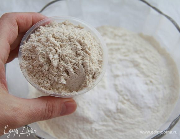 Добавить овсяную муку, 