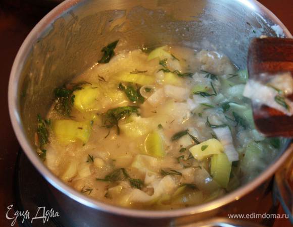 Соединим обе смеси,прокипятим. 