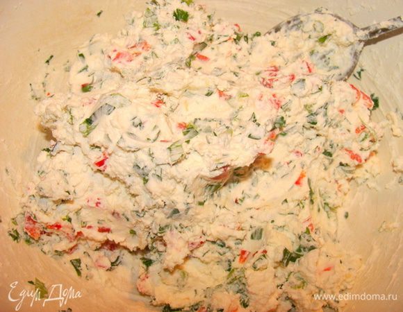 Перемешать все до образования однородной массы.