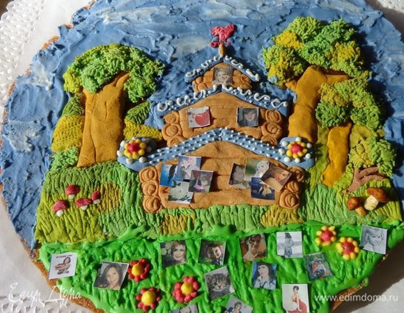 Дать картинке как следует прилипнуть к коврижке и звать всех на чай! Приятного аппетита!