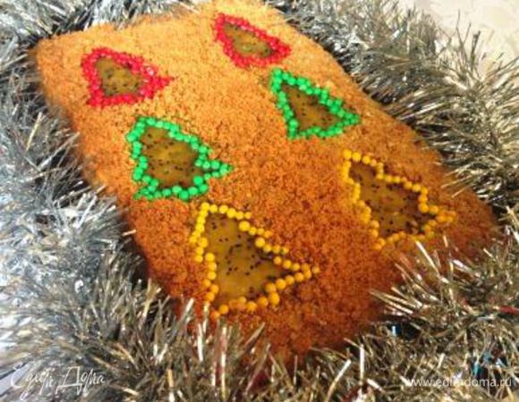 Убрать торт в холодильник пропитываться, минимум на ночь.