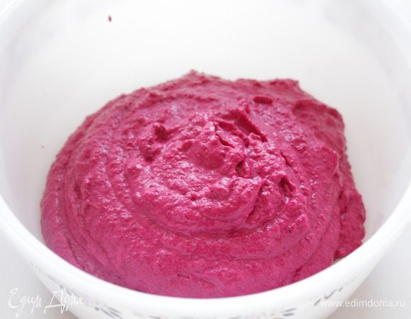 Соединить обе смеси.