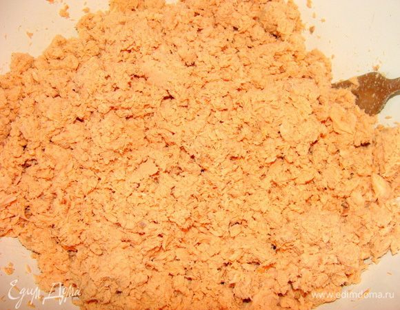 Измельчить блендером.