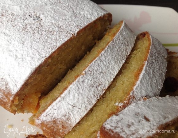 Кекс остудить, достать из формы.Щедро посыпать сахарной пудрой.
Заварить чай и подавать к столу... Приятного чаепития!!!)))