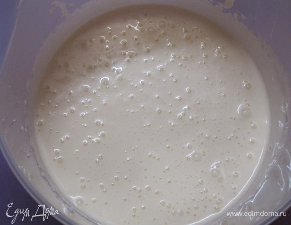 Перемешать и взбить.