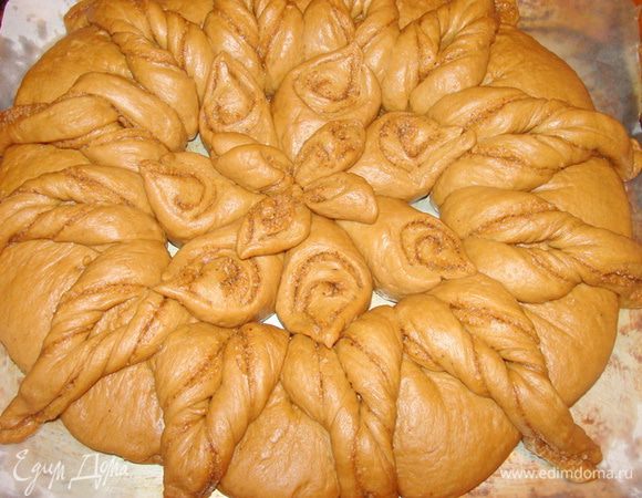 Дать подойти 30-40 минут. Выпекать примерно 30 минут при 180-200 градусов.