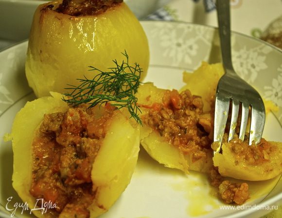 Разрезать картошку пополам... И..... BUON APPETITO!!! ))))) 