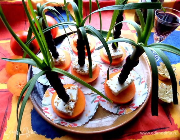 И красиво устанавливаем на блюде! Закуска готова!