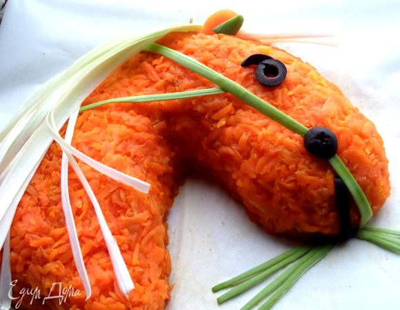 В пасти у коня что? Правильно,травка из любого лука))) Можно петрушку вставить)))