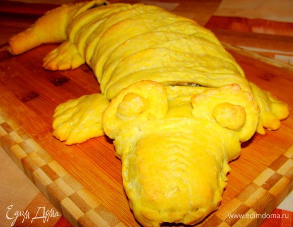 У меня получился безумно добрый крокодил, поэтому я назвала его "Крокошей", в честь персонажа из одноименного мультфильма.