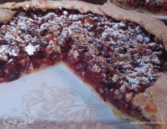 Галету после выпекания слегка остудить и посыпать сахарной пудрой по желанию. 