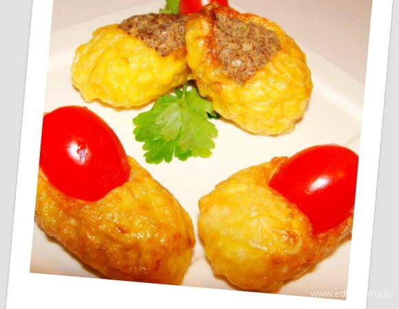 Вот такое забавное блюдо получается))) Приятного аппетита!