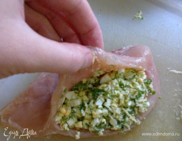 Наполняем филе.