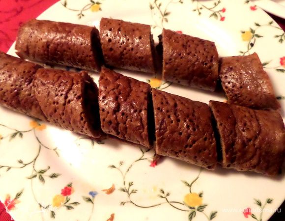 Разрезаем наискосок на порции...