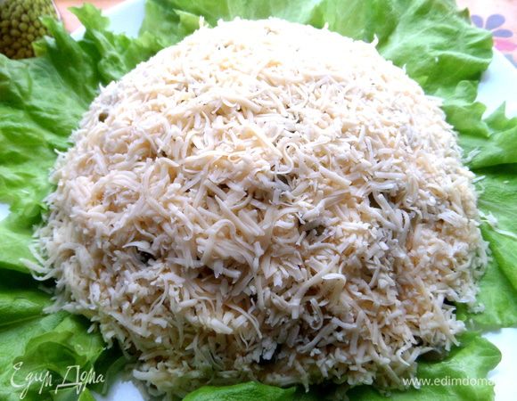 Последний слой-натёртый сыр!