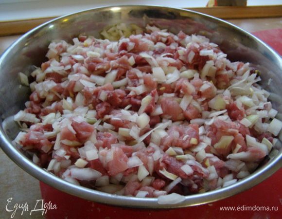 Соединяем. Фарш готов.