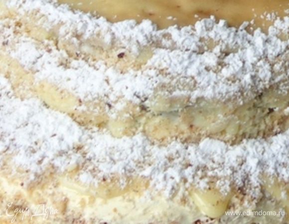 Собрать 1 ярус: ореховый корж-крем апарель-белковый корж- крем-ореховый корж - крем. Охладить в холодильнике до застывания крема.
Собрать 2 ярус: маковый корж- ваш любимый заварной крем - белковый корж-крем - маковый корж - масляный крем (100 г сливочного масла + 80 г сахарной пудры + 1 ст.л. молока).