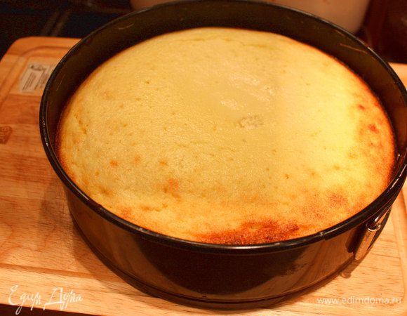 Готовый кейк (из духовки) выглядит так.
