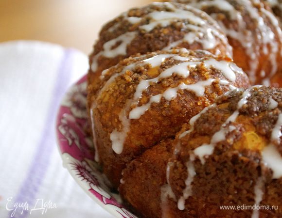 И произвольно покрыть хлеб сахарной глазурью! 