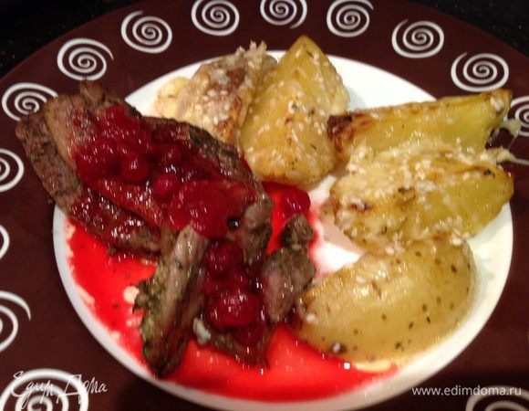 Подавайте с гарниром, полив соусом. 
Приятного аппетита!!!