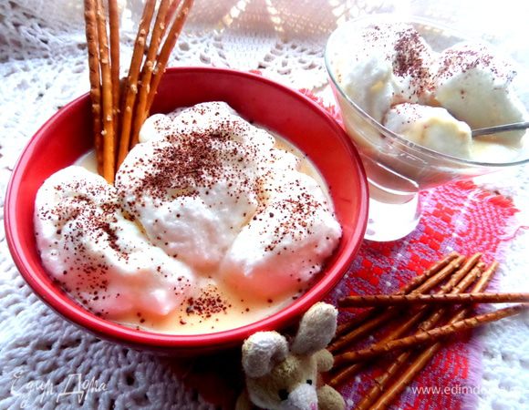 Для контраста ещё подала к сладкому супчику солёненькую соломку)))