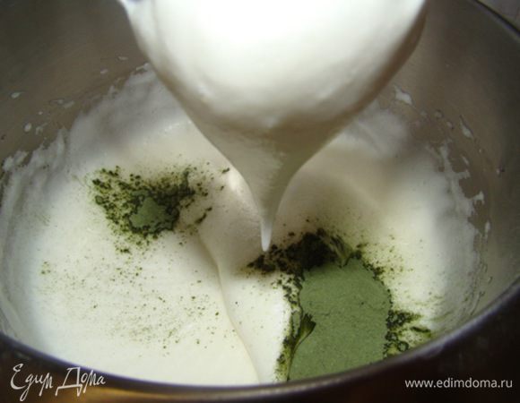 Добавляем 1 ст.л. матчи.