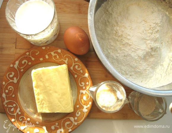 Приготовить все необходимое для теста. 