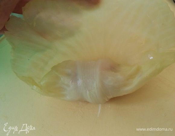 Заворачиваем снизу вверх..