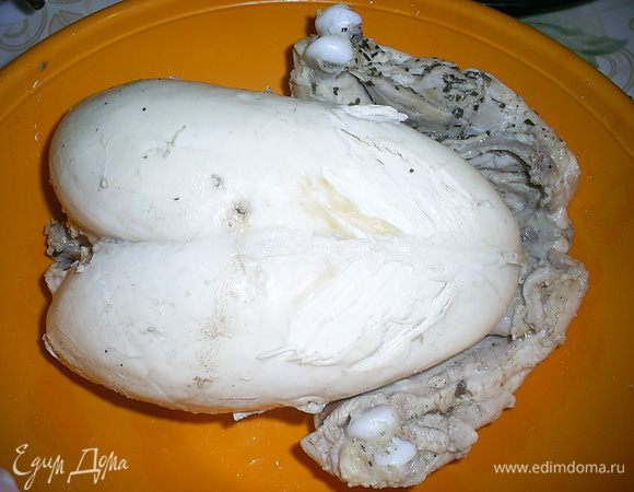 Курочка к этому времени уже сварилась и остыла.