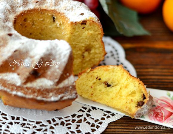 Очень вкусный, пушистый,ароматный и нежнейший кекс с хрустящей корочкой!