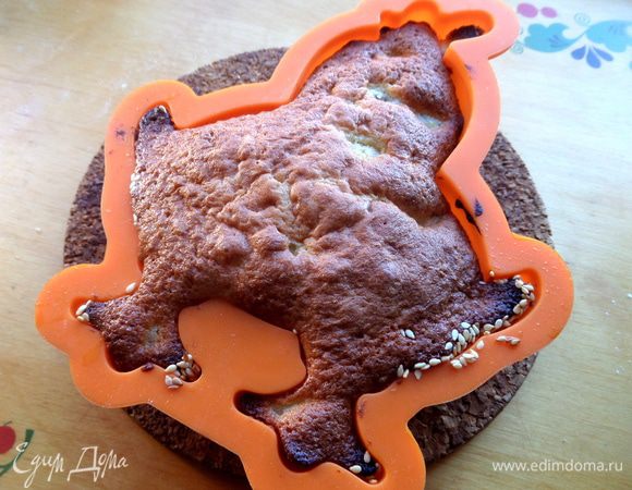 Печём и петушка,пока не пропечётся самый центр.