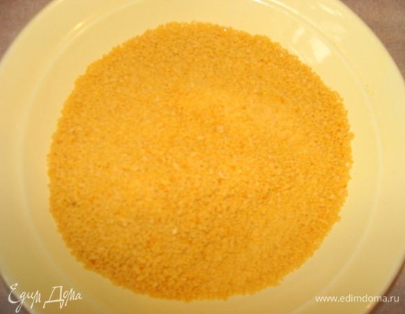 Подготовить панировочные сухари.