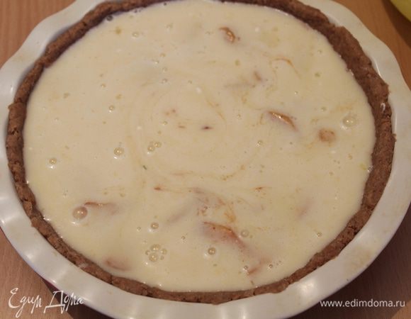  Выливаем пудинговую массу.