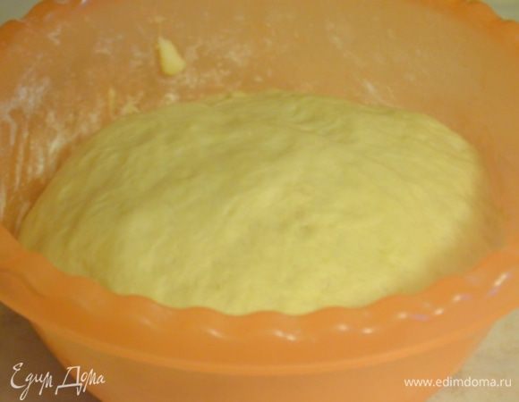 Тесто накрыть полотенцем и убрать в укромное местечко на 1 час. 