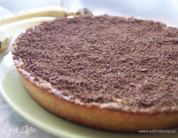 Готовый тарт охладить не мене 1 часа. Посыпать тертым шоколадом.